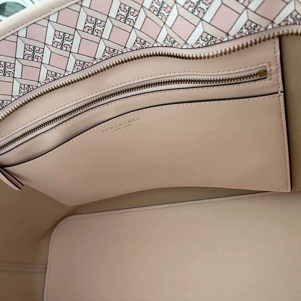 New Tory Burch geo logo targe zip tote - Picture 8 of 10